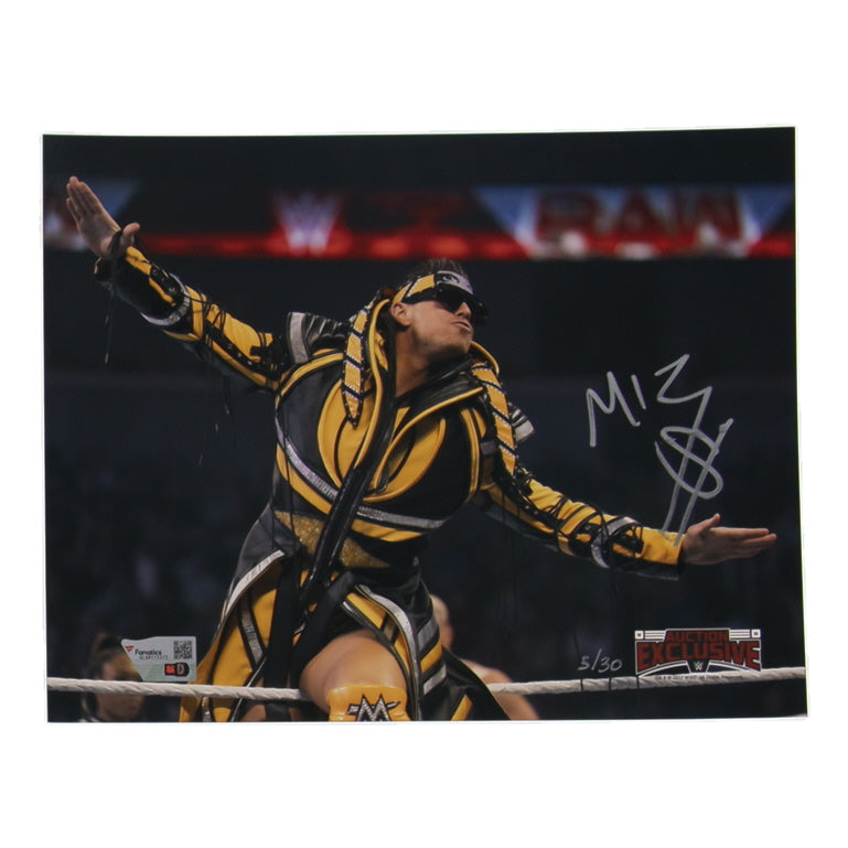 The Miz Signed LE WWE 8x10 Photo Inscribed "$" - Fanatics #5/30
