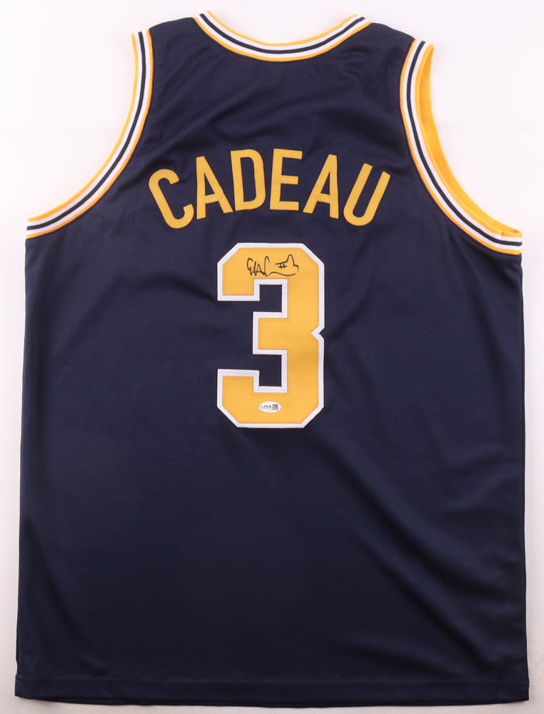 Elliot Cadeau Autographed Michigan Wolverines Custom Jersey