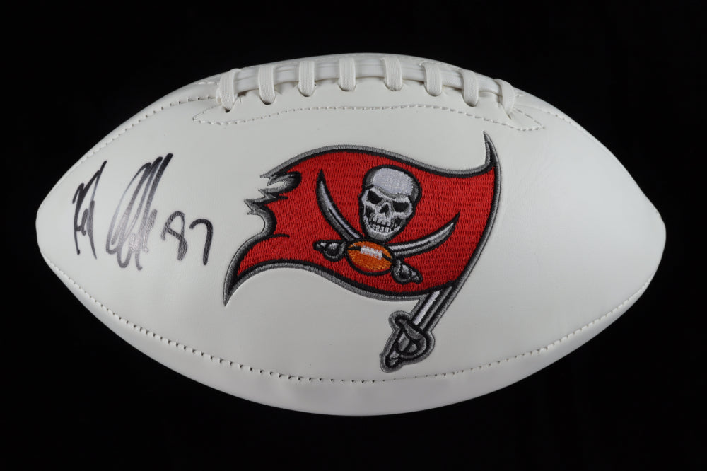 Rob Gronkowski Autographed Tampa Bay Buccaneers Logo Football — Super Bowl XXXVII Commemorative