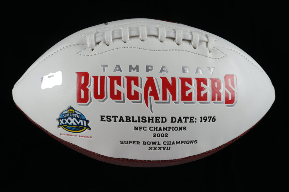 Rob Gronkowski Autographed Tampa Bay Buccaneers Logo Football — Super Bowl XXXVII Commemorative