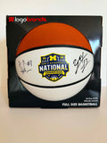 Yaxel Lendeborg & Elliot Cadeau Dual-Signed Michigan Wolverines 2026 National Champions Full-Size Basketball — JSA Signature Debut